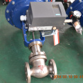 high quality v-type PTFE welded control valve with pneumatic